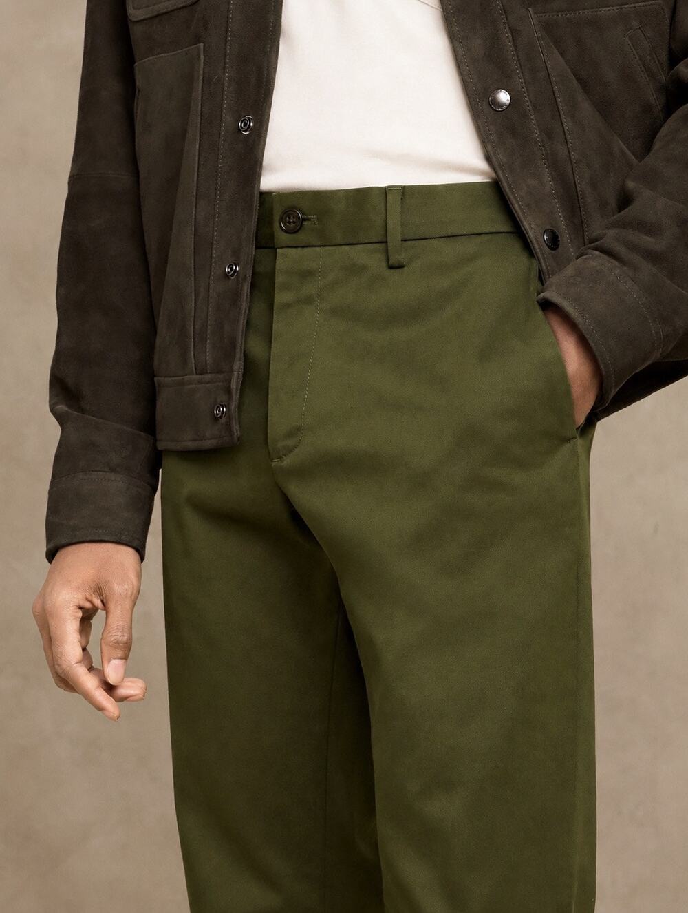NWT Banana Republic Aiden Slim Rapid Movement Chino Douglas Fir Pants 40x34